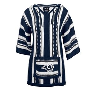 NWT NFL Los Angeles Rams Woven Baja Hoodie - Small/ Medium